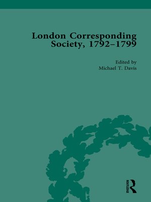 cover image of The London Corresponding Society, 1792-1799 Vol 3